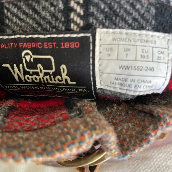 Woolrich Baltimore Boots Leather Harness Tweed Shaft - Picture 2 of 4